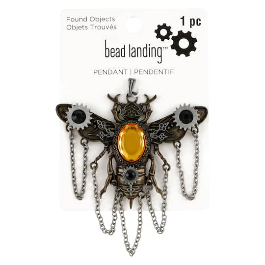 Found Objects Bee Pendant by Bead Landing™